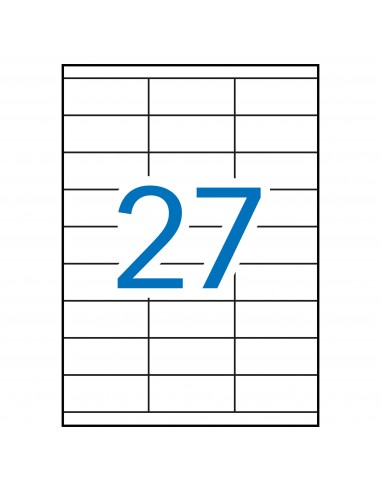 Apli Etiquetas Blancas Permanentes 70.0 x 30.0mm 500 Hojas