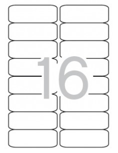 Apli Etiquetas Blancas Permanentes 99.1 x 34.0mm 500 Hojas