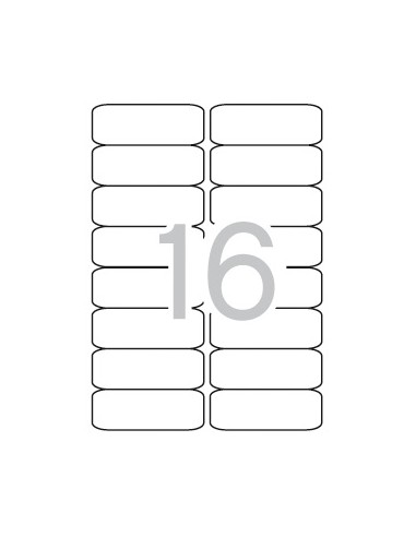 Apli Etiquetas Blancas Permanentes 99.1 x 34.0mm 500 Hojas
