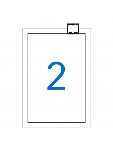 Apli Etiquetas Blancas Permanentes 175.0 x 135.0mm 100 Hojas