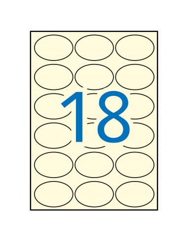 Apli Etiquetas Crema Permanentes 63.5 x 42.3mm 20 Hojas
