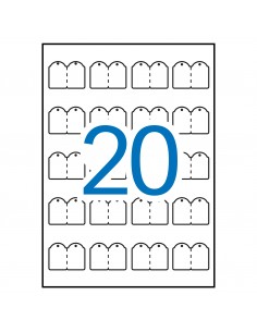 Apli Etiquetas Colgantes Imprimibles 22.0 x 35.0mm 10 Hojas