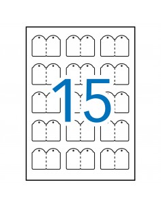 Apli Etiquetas Colgantes Imprimibles 28.0 x43.0mm 10 Hojas