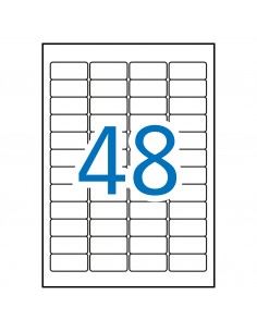 Apli Etiquetas Blancas Resistentes Intemperie 45.7 x 21.2mm 20 Hojas