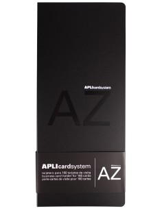 Apli Tarjetero de Polipropileno Negro 160 Tarjetas