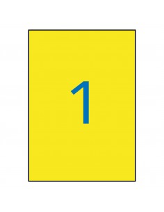 Apli Etiquetas Amarillas Resistentes Intemperie 210.0 x 297.0mm 20 Hojas