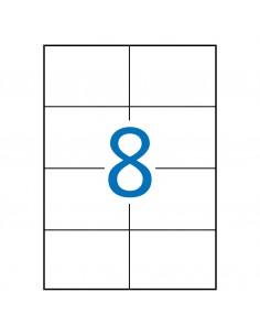 Apli Etiquetas Blancas Permanentes 105.0 x 74.0mm 10 Hojas