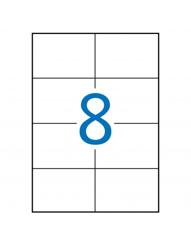 Apli Etiquetas Blancas Permanentes 105.0 x 74.0mm 10 Hojas