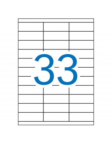 Apli Etiquetas Blancas Permanentes 70.0 x 25.4mm 10 Hojas