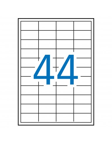 Apli Etiquetas Blancas Permanentes 48.5 x 25.4mm 10 Hojas