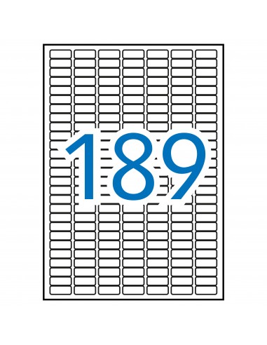 Apli Etiquetas Blancas Permanentes 25.4 x 10.0mm 10 Hojas