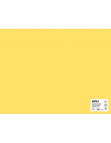 Apli Cartulina Amarillo Claro 50 x 65cm 170g 25 Hojas
