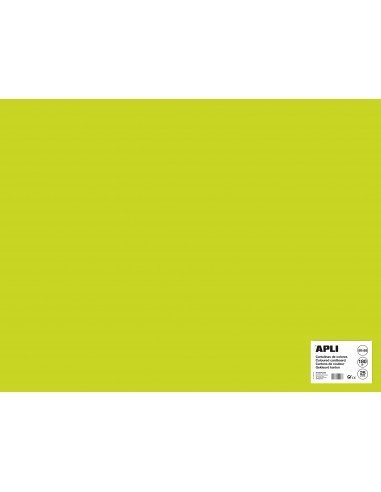 Apli Cartulina Verde Fluorescente 50 x 65cm 170g 25 Hojas