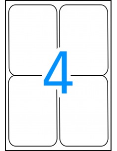Apli Etiquetas Blancas Resistentes Intemperie 99.1 x 139mm 20 Hojas