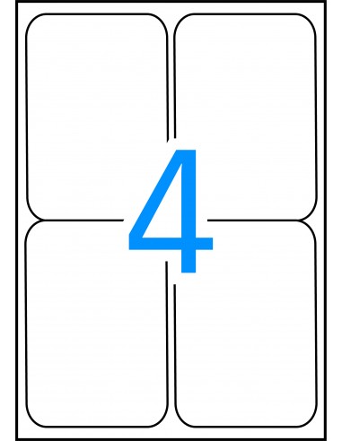 Apli Etiquetas Blancas Resistentes Intemperie 99.1 x 139mm 20 Hojas