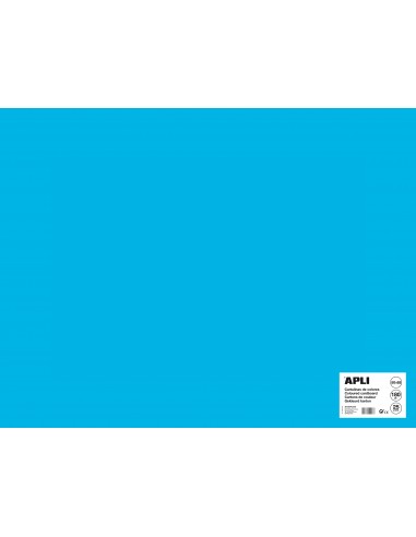 Apli Cartulina Azul Medio 50 x 65mm 170g 25 Hojas