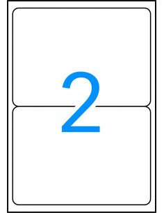 Apli Etiquetas Blancas Resistentes Intemperie 199.6 x 143.5mm 20 Hojas