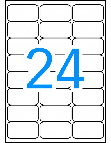 Apli Etiquetas Blancas Resistentes Intemperie 63.5 x 33.9mm 10 Hojas