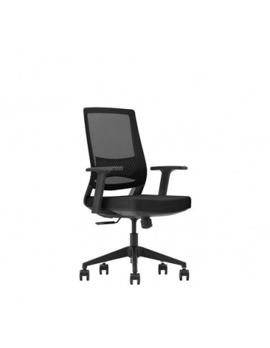 Cromad Gama Senior SE2000 Silla de Oficina - Piston de Gas de Grado 4 - Soporte Lumbar - Respaldo de Malla - Reposabrazos