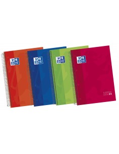 Oxford Europeanbook 5 Cuaderno Espiral Formato A4-Horizontal 1 Linea - 120 Hojas - Tapa Extradura acabado Brillante - 5