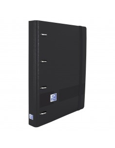Oxford Europeanbinder Live & Go Carpeta de 4 Anillas Formato A4-con Recambio Cuadriculado 5x5mm y 4 Taladros - Tapa de