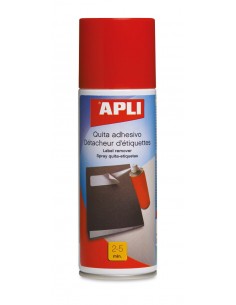 Apli Spray Quita Adhesivo - 200ml - Elimina Facilmente Residuos de Adhesivo y Pegamento en Madera-Ceramica-Cristal-Metal y