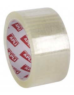 Apli Precinto Premium Pp Solvente Transparente 48mm x 66m - Resistente a la Humedad y al Envejecimiento - Adhesivo de Alta