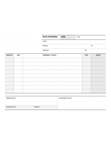 Apli Talonario Entrega 1 4 Apaisado Duplicado A-49 - Formato Apaisado - Duplicado - Numeracion Secuencial - Papel