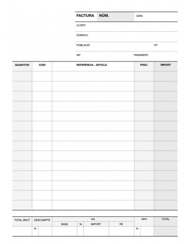 Apli Talonario Factura 1 4 Duplicado Natural - Numeracion Secuencial - Papel Autocopiativo - 63 Copias - Cat Color Natural