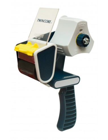 Apli Dispensador de Precinto - para Rollo Normal y Compacto - Facil de Usar y Cargar - Resistente y Duradero - Blanco