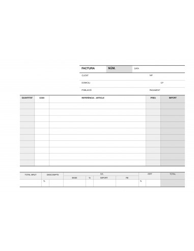 Apli Talonario Factura 1 4 Apaisado Duplicado A-64 - Papel Autocopiativo - Numeracion Secuencial - 50 Juegos por Talonario -