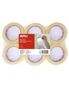 Apli Cinta Pintor 25mm x 45m - Adhesivo de Alta Resistencia - Facil de Cortar - Ideal para Pintura y Decoracion - Azul