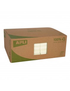 Apli Notas Adhesivas Recicladas Classic 125x75mm 12 Blocs - 100 Hojas - Color Amarillo