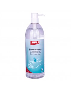 Apli Gel Desinfectante 1000 - Limpieza y Desinfeccion de Manos - 70-Etanol - sin Necesidad de Aclarar - Botella con