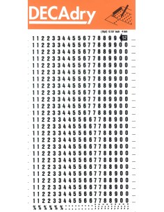 Apli Numeros Transferibles - 4mm - Facil Aplicacion - Negros Intensos - 528 Caracteres - Negro