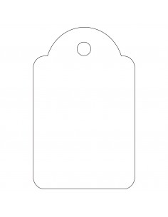 Apli Etiquetas Colgantes Blancas 22 x 35mm 500 U.