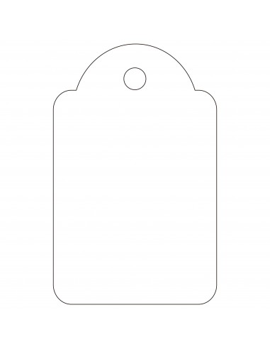 Apli Etiquetas Colgantes Blancas 22 x 35mm 500 U.