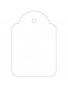 Apli Etiquetas Colgantes Blancas 36 x 53mm 500 U.