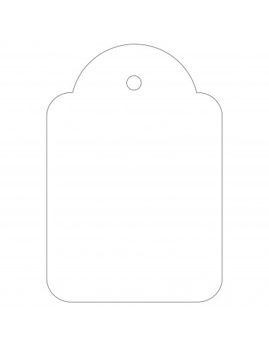 Apli Etiquetas Colgantes Blancas 36 x 53mm 500 U.