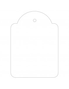 Apli Etiquetas Colgantes Blancas 50 x 70mm 400 U.