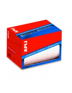 Apli Rollo Etiquetas Blancas Permanentes 34.0 x 67.0mm