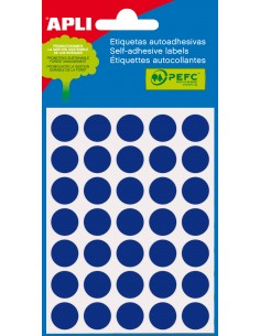 Apli Etiquetas Minibolsa Azules Ø 13.0mm 5 Hojas