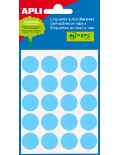 Apli Etiquetas Minibolsa Azules Ø 19.0mm 5 Hojas