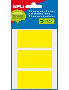 Apli Etiquetas Minibolsa Amarillas 34.0 x 67.0mm 5 Hojas