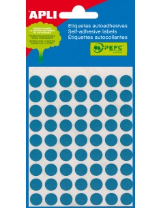 Apli Etiquetas Minibolsa Azules 34.0 x 67.0mm 5 Hojas