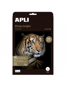 Apli Papel Fotografico Photobright A4 240g 20 Hojas