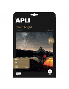 Apli Papel Fotografico Photobright A4 280g 25 Hojas