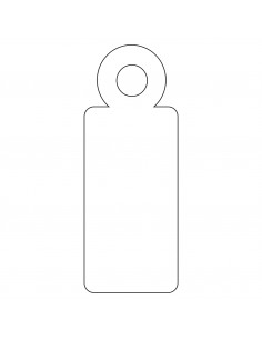 Apli Etiquetas Colgantes Blancas 9 x 24mm 200 U.