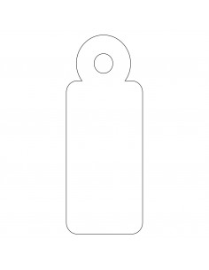Apli Etiquetas Colgantes Blancas 13 x 34mm 200 U.