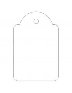 Apli Etiquetas Colgantes Blancas 28 x 43mm 100 U.